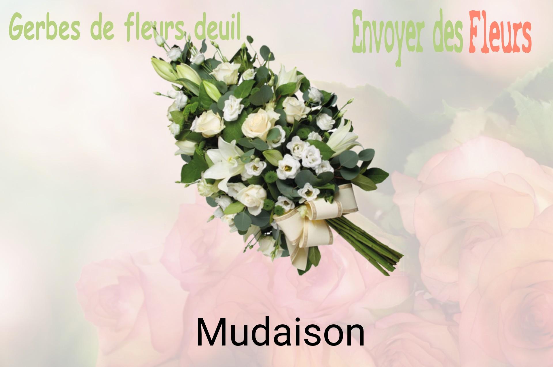 Gerbe de fleurs de deuil livrée à Mudaison